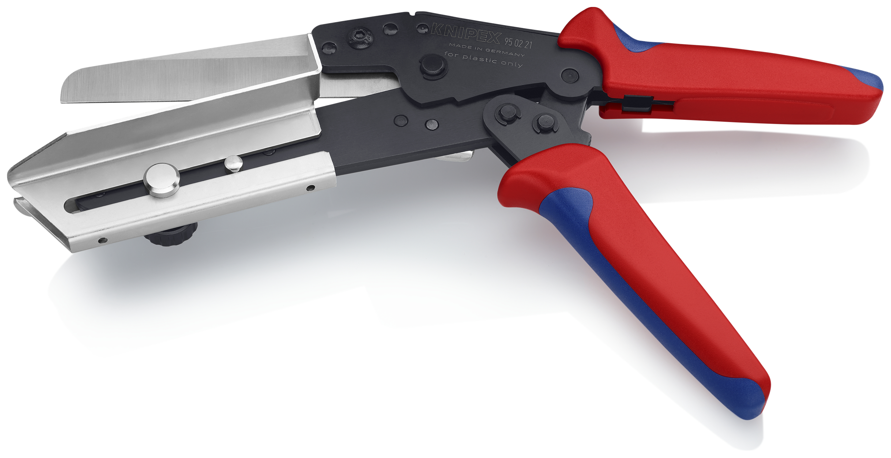 KNIPEX KNIPEX 95 02 21 Schere für Kunststoffe auch für Kabelkanäle 275 mm brüniert mit Mehrkomponenten-Hüllen