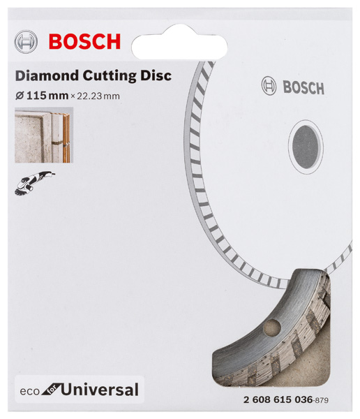 BOSCH Diamanttrennscheibe Turbo Eco For Universal, 115 mm