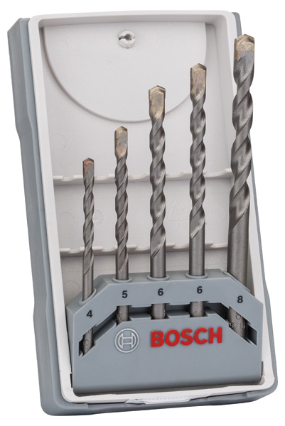 BOSCH 5-tlg. CYL-3 Betonbohrer-Set, 4-8 mm BOSCH 5-tlg. CYL-3 Betonbohrer-Set, 4-8 mm