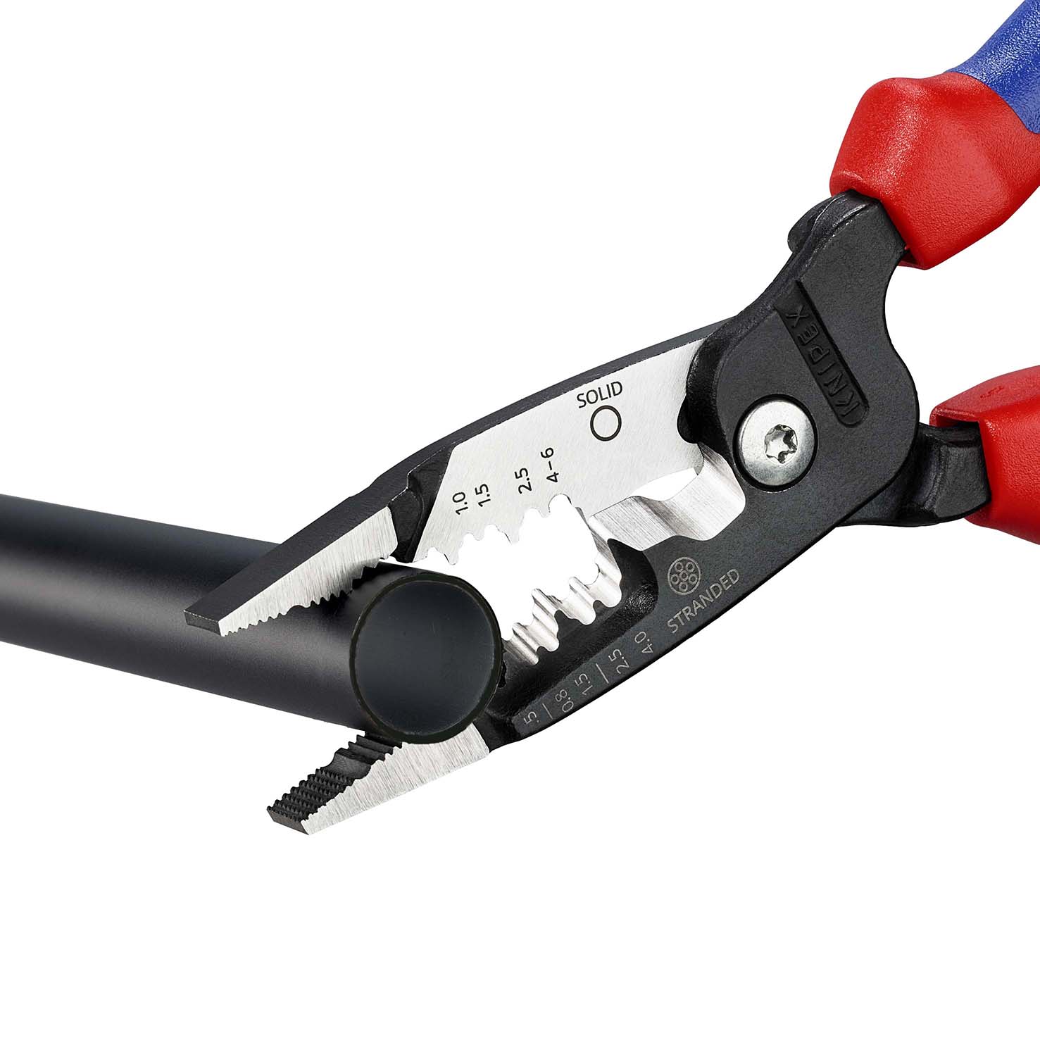 KNIPEX KNIPEX 13 72 200 ME Multifunktions-Elektrikerzange metrisches Modell 200 mm schwarz atramentiert mit Mehrkomponenten-Hüllen poliert