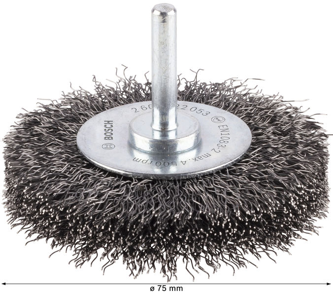 BOSCH PRO Metal clean Scheibenbürste, gerader Schaft, 75 x 0,3 mm BOSCH PRO Metal clean Scheibenbürste, gerader Schaft, 75 x 0,3 mm