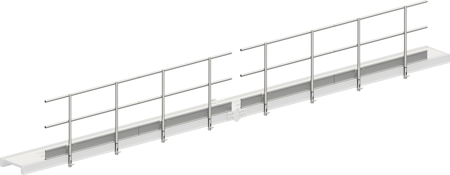 LAYHER Dreiteiliger Seitenschutz für Alu-Steg 600