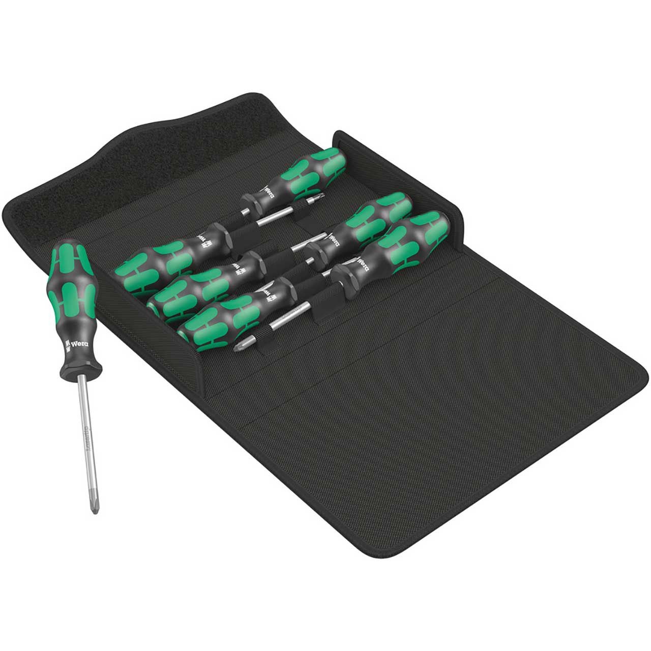 WERA Kraftform 300/7 Set 1 Schraubendrehersatz Kraftform Plus, 7-teilig