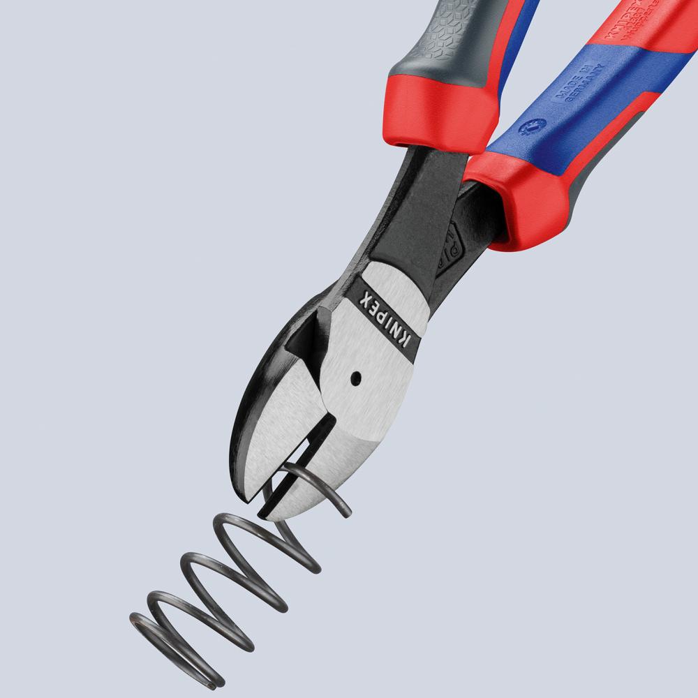KNIPEX Kraft-Seitenschneider schwarz atramentiert 180 mm