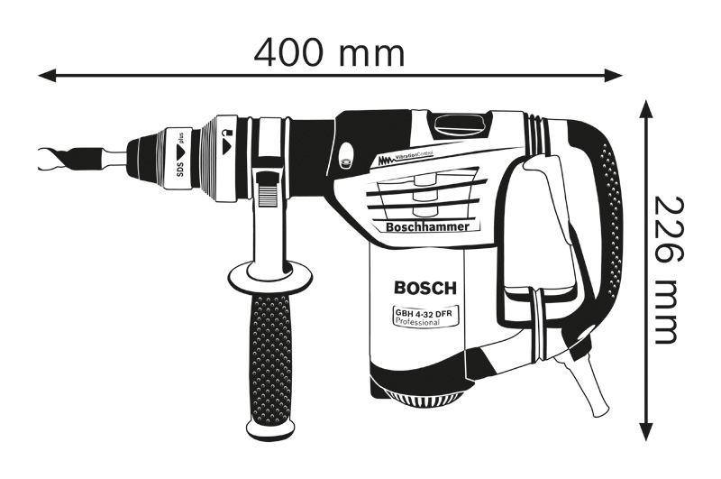 BOSCH Bohrhammer GBH 4-32 DFR im Handwerkerkoffer