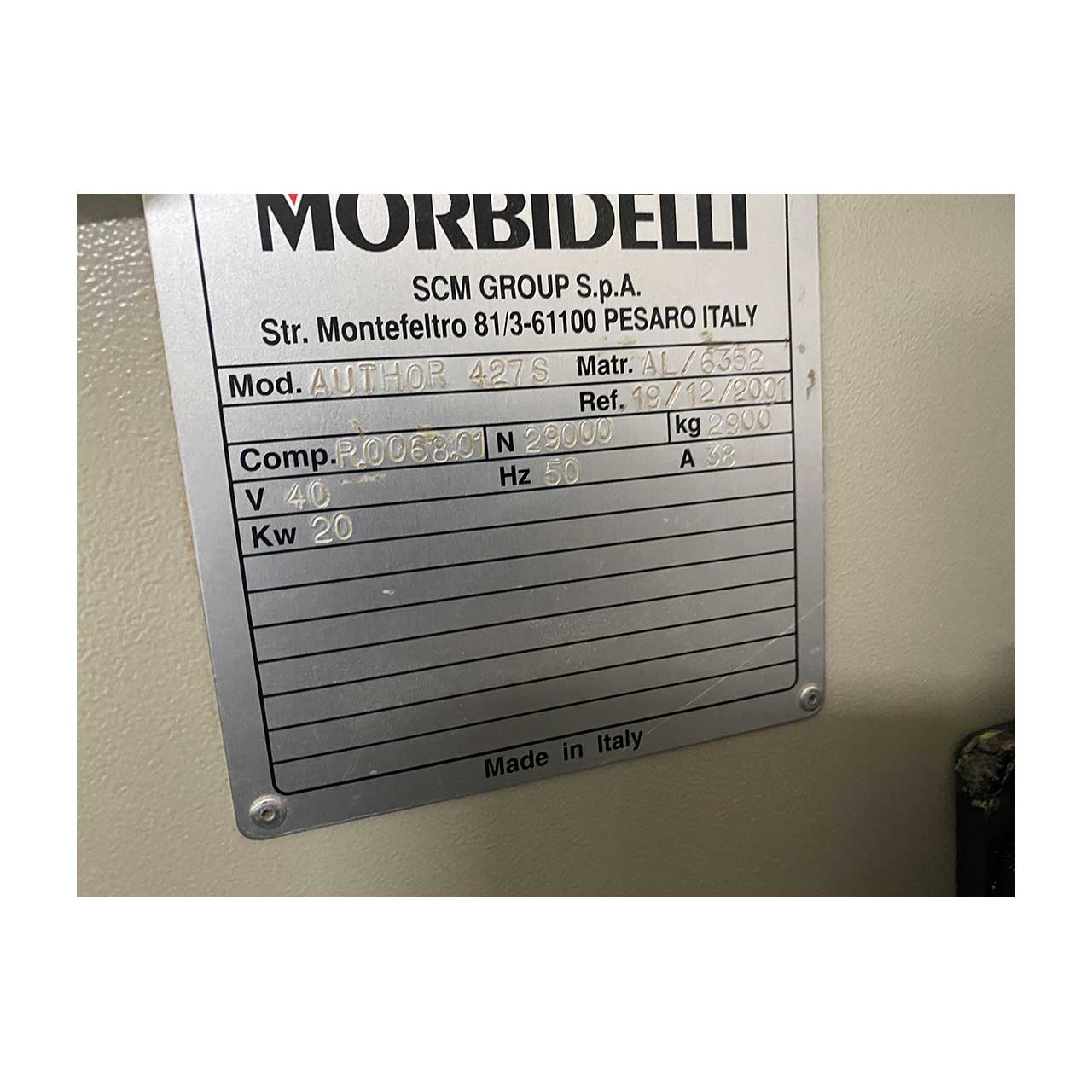 morbidelli CNC-Bearbeitungszentrum author 427 S