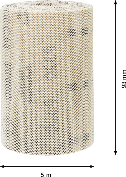 BOSCH EXPERT M480 Schleifnetzrolle, 93x5000mm, K32 BOSCH EXPERT M480 Schleifnetzrolle, 93x5000mm, K32