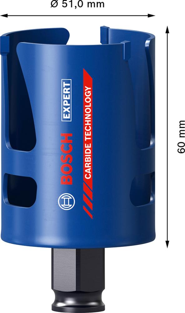 BOSCH EXPERT Construction Material Lochsäge, 51x60 mm
