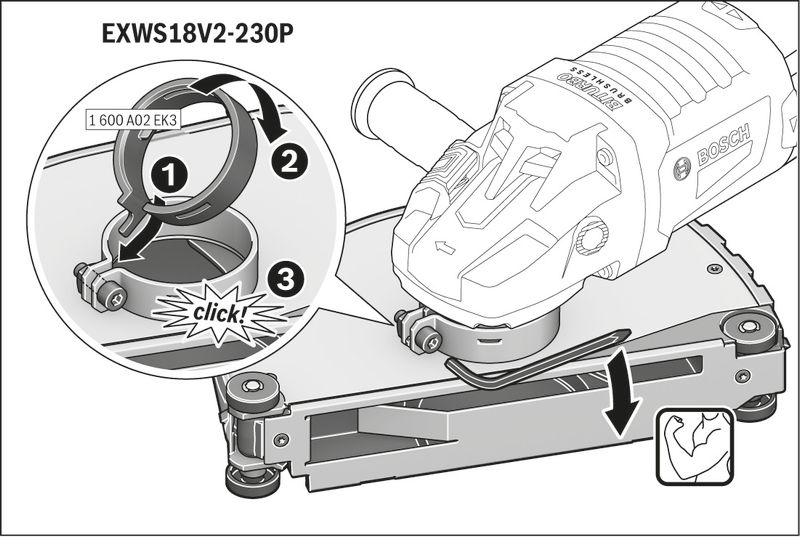 BOSCH Absaughaube Full Cover GDE 230 FC-S, Systemzubehör BOSCH Absaughaube Full Cover GDE 230 FC-S, Systemzubehör