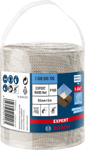 BOSCH EXPERT M480 Schleifnetzrolle, 93x5000mm, K18