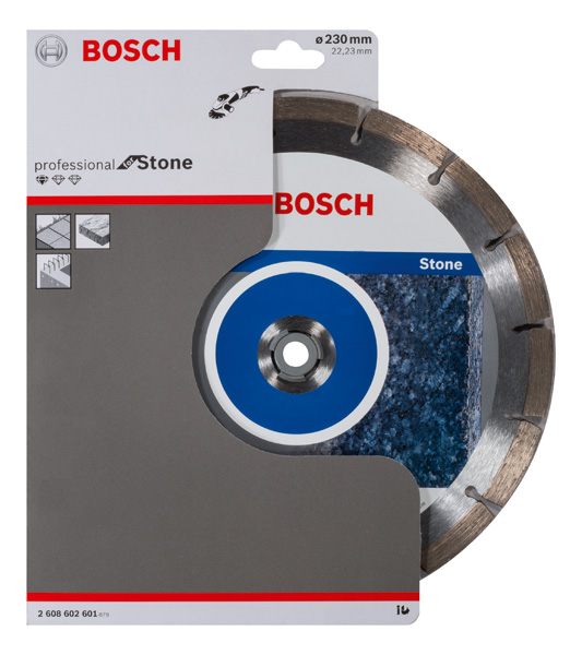 BOSCH Diamanttrennscheibe Standard for Stone, 230 x 22,23 x 2,3 x 10 mm, 1er-Pack BOSCH Diamanttrennscheibe Standard for Stone, 230 x 22,23 x 2,3 x 10 mm, 1er-Pack