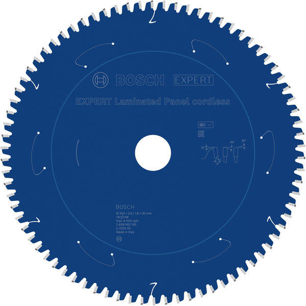 BOSCH EXPERT Laminated Panel Kreissägeblatt, 254x30 mm, Z78