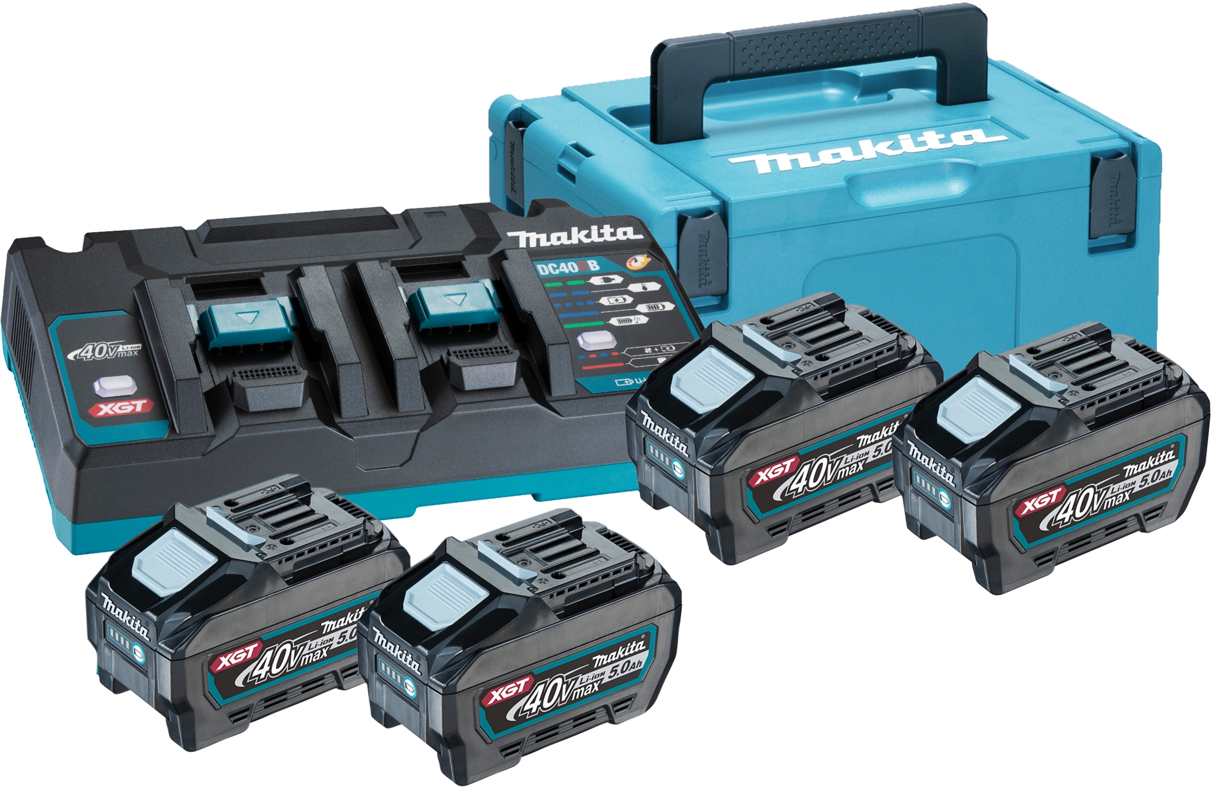 MAKITA Power Source Kit Li 40V 5,0 Ah / 4x40V 5,0Ah + DC40RB