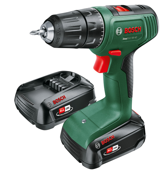 BOSCH Akku-Bohrschrauber EasyDrill 18V-40, 2 x Akku PBA 18V 1.5Ah BOSCH Akku-Bohrschrauber EasyDrill 18V-40, 2 x Akku PBA 18V 1.5Ah