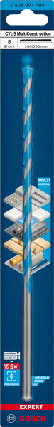 BOSCH EXPERT CYL-9 Multi Construction Bohrer, 8x200x250 mm