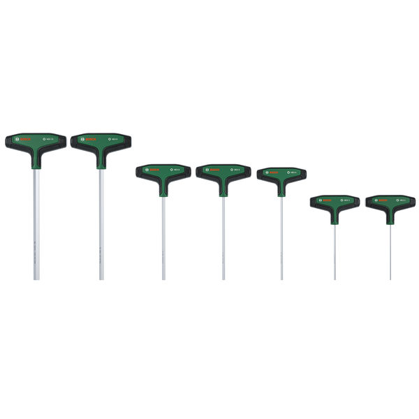 BOSCH Handwerkzeuge Sechskantschraubendreher-Set mit T-Griff 7-teilig