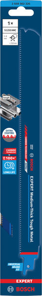 BOSCH EXPERT Medium-Thick Tough Metal S1255HHC Säbelsägeblatt BOSCH EXPERT Medium-Thick Tough Metal S1255HHC Säbelsägeblatt