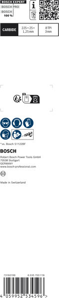 BOSCH EXPERT S1155CHC Thick Tough Metal Säbelsägeblatt, 3-tlg. BOSCH EXPERT S1155CHC Thick Tough Metal Säbelsägeblatt, 3-tlg.