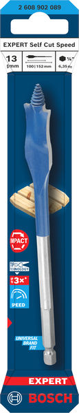 BOSCH EXPERT Self Cut Speed Flachfräsbohrer, 13 x 152 mm