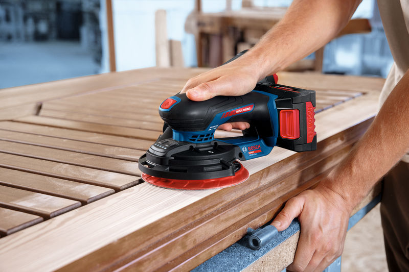 BOSCH Akku-Exzenterschleifer EXEX18V-150-5, L-BOXX 162 BOSCH Akku-Exzenterschleifer EXEX18V-150-5, L-BOXX 162