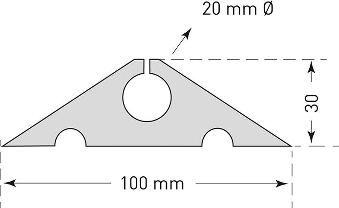 MORION Kabelbrücke schwarz zum Aufrollen