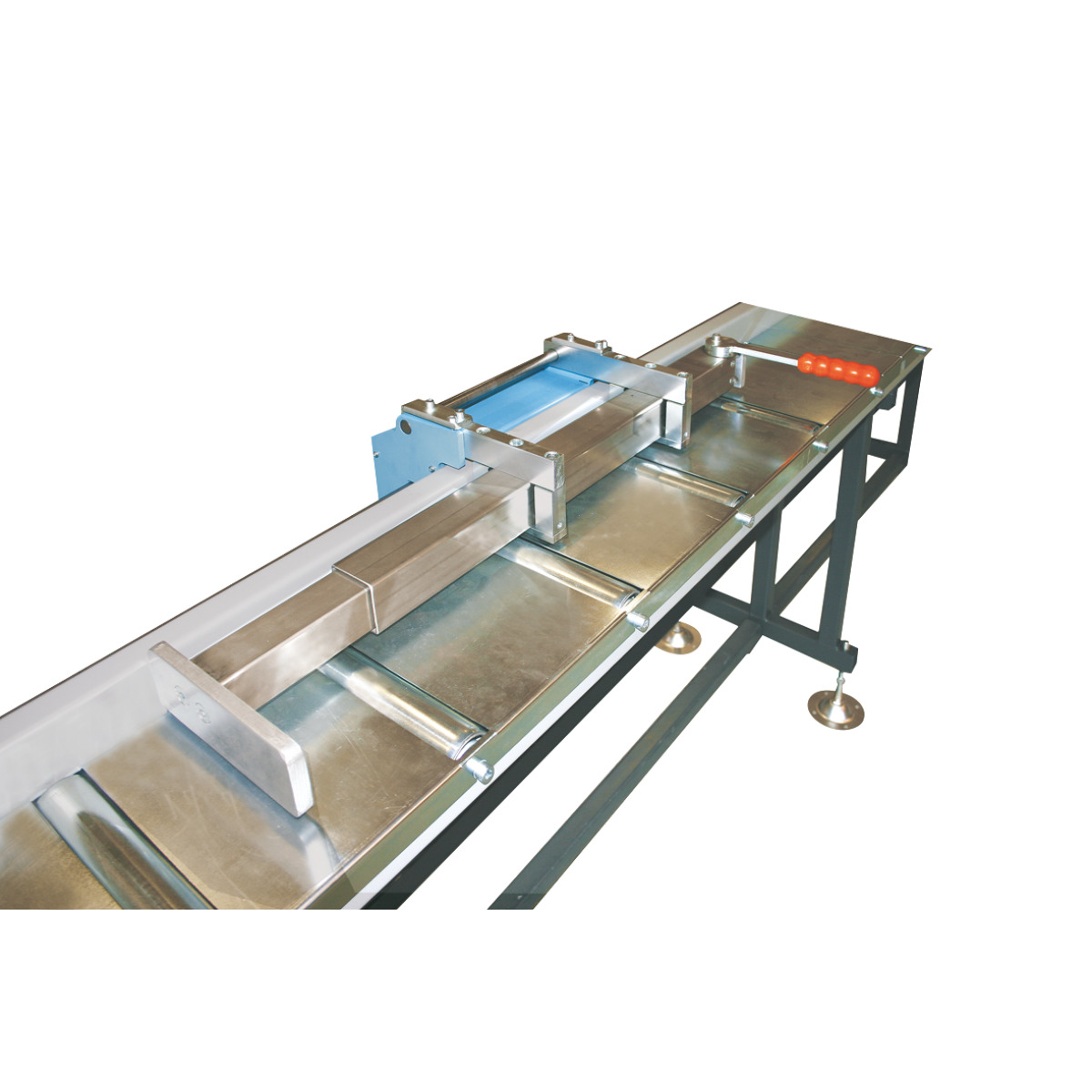 METALLKRAFT Erweiterung des Rollen- und Messbahnsystems MRB Standard für effektiveres und zeitsparendes Arbeiten Gefederter Anschlagarm SZ 05