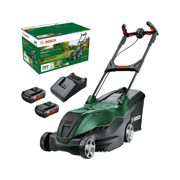 BOSCH Akku-Rasenmäher AdvancedRotak 36V-40-650, 2 x Akku 36V 2,0Ah BOSCH Akku-Rasenmäher AdvancedRotak 36V-40-650, 2 x Akku 36V 2,0Ah