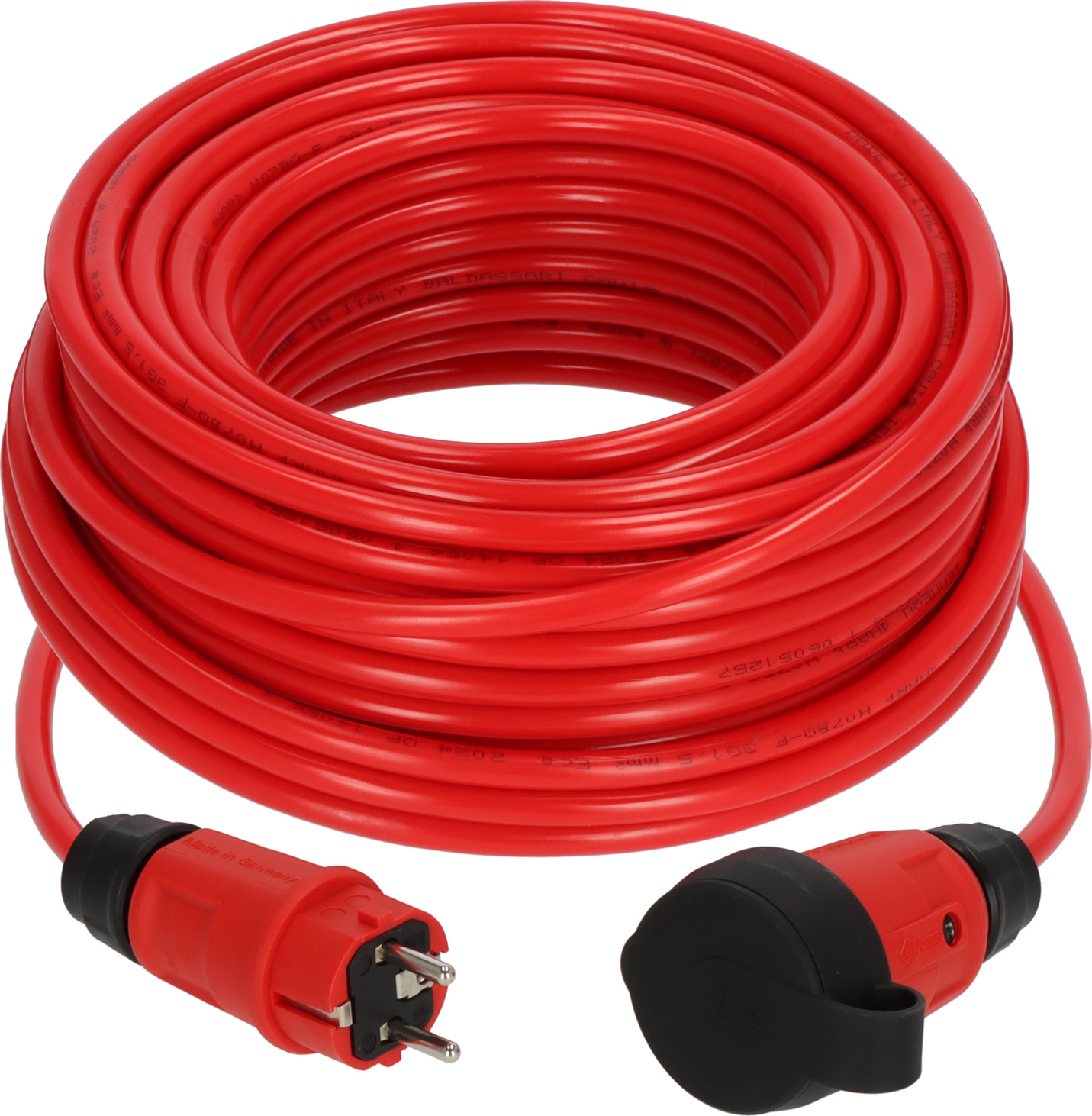 BRENNENSTUHL Professional Verlängerungskabel VQ 2100 IP44, 25m rot H07BQ-F 3G1,5