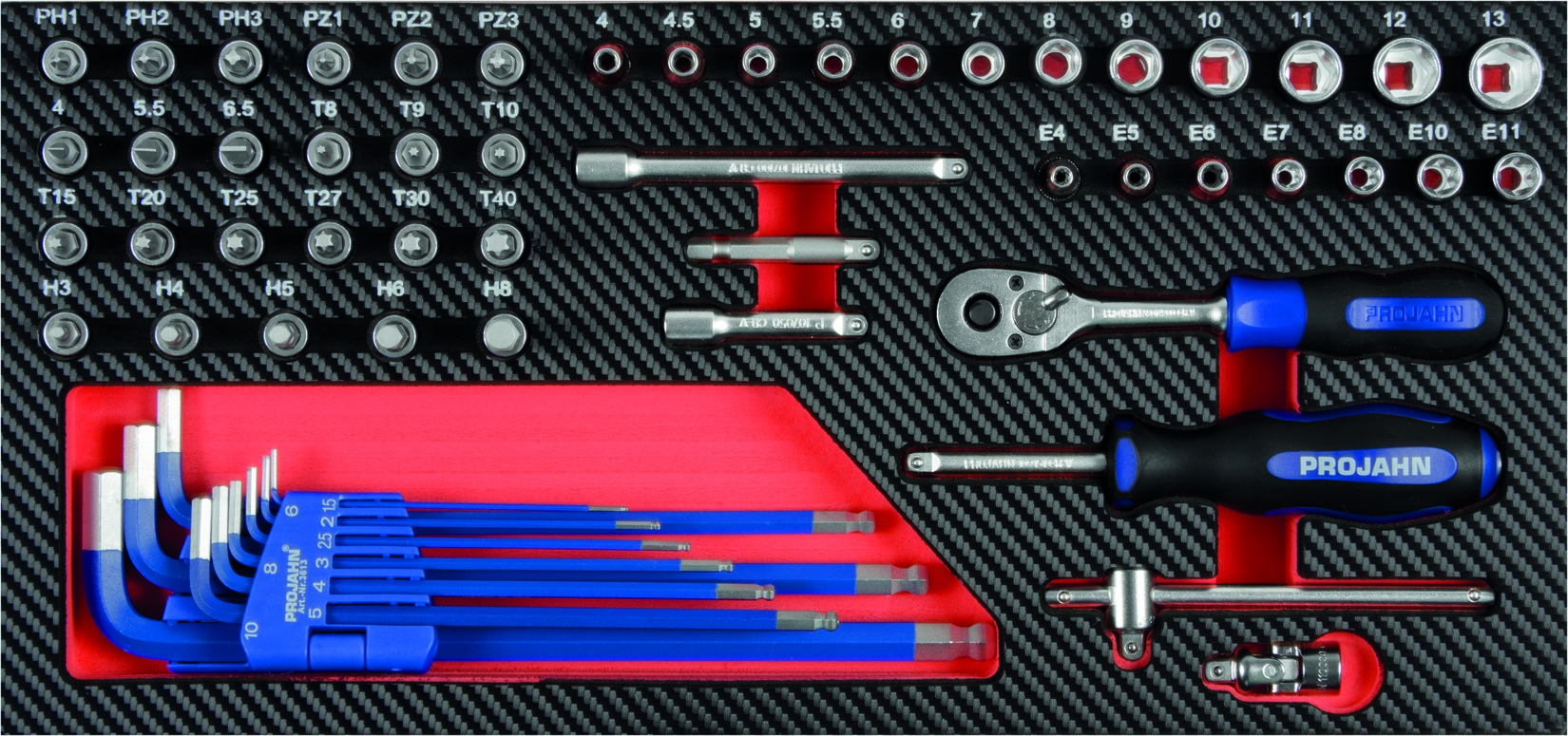 PROJAHN Bestückter Werkstattwagen GALAXY + Werkstattwagenaufsatz GALAXY + Dosenhalter + Papierrollenhalter + 379-tlg. Bestückung Schwarz/Silbergrau PROJAHN Bestückter Werkstattwagen GALAXY + Werkstattwagenaufsatz GALAXY + Dosenhalter + Papierrollenhalter + 379-tlg. Bestückung Schwarz/Silbergrau