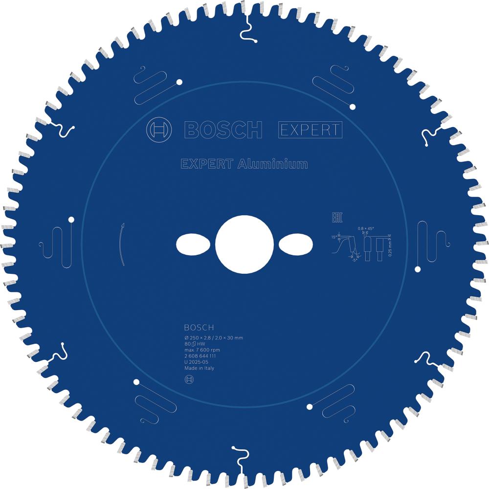 BOSCH EXPERT Aluminium Kreissägeblatt, 250x2,8/2x30 mm, Z80 BOSCH EXPERT Aluminium Kreissägeblatt, 250x2,8/2x30 mm, Z80
