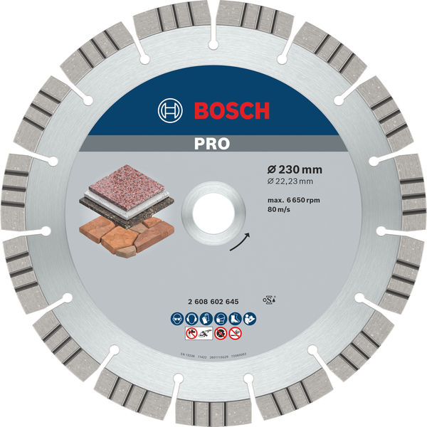 BOSCH Diamanttrennscheibe Best for Stone