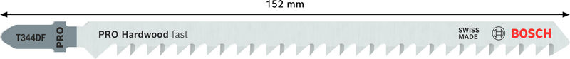 BOSCH PRO Hardwood fast T344DF Stichsägeblatt, 152 mm, 25-tlg. BOSCH PRO Hardwood fast T344DF Stichsägeblatt, 152 mm, 25-tlg.