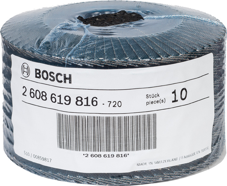 BOSCH X-LOCK-Fächerschleifscheibe X551, Expert for Metal, K: 60, 125 mm BOSCH X-LOCK-Fächerschleifscheibe X551, Expert for Metal, K: 60, 125 mm