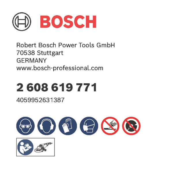 BOSCH PRO Stainless Steel and Metal Trennscheibe, 180 x 1.6 x 22.23 mm, gerade