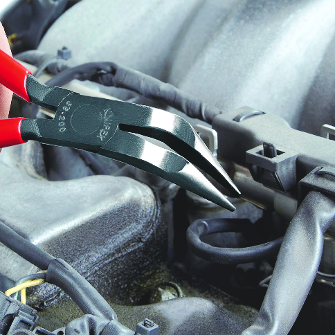 KNIPEX KNIPEX 38 71 200 Mechanikerzange 200 mm schwarz atramentiert mit Kunststoff überzogen poliert