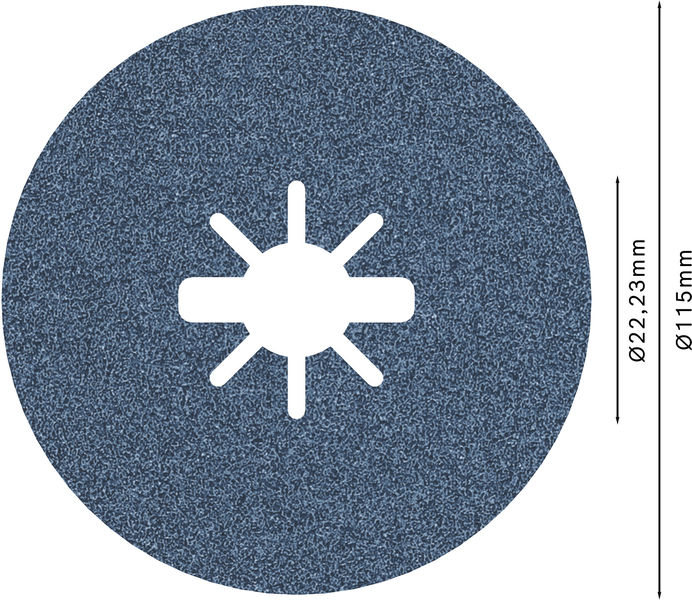 BOSCH PRO R574 X-Lock Fiberscheibe, 115 mm, G80