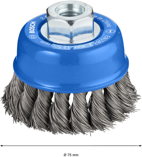 BOSCH PRO Metal heavy Topfbürste, 75 x 0,35 mm, Gewinde