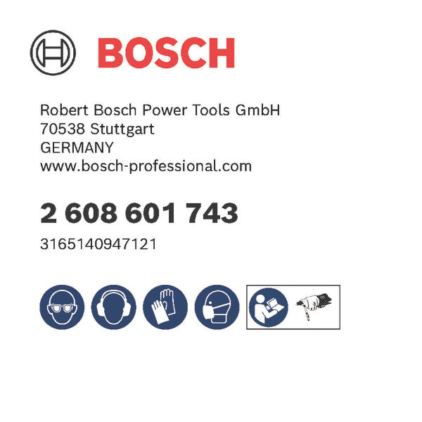 BOSCH PRO Nassbohrkrone, 152 x 450 mm, G 1 1/4 Zoll UNC
