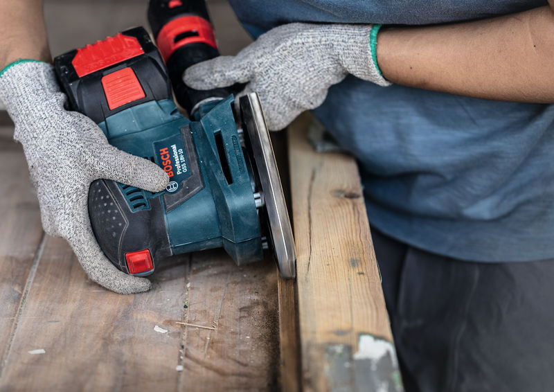 BOSCH EXPERT C470 Schleifblatt, 115x230mm, K180, 14 Löcher, 10-tlg.