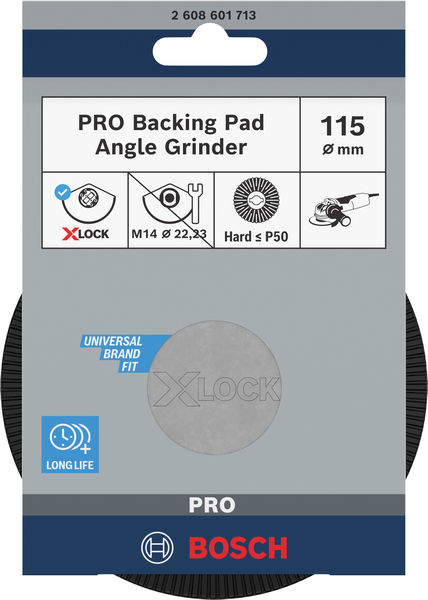 BOSCH PRO Stützteller Hart, 115 mm, X-Lock