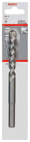 BOSCH Betonbohrer CYL-3, 13 x 90 x 150 mm, d 10 mm, 1er-Pack BOSCH Betonbohrer CYL-3, 13 x 90 x 150 mm, d 10 mm, 1er-Pack