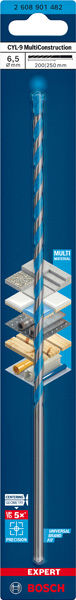 BOSCH EXPERT CYL-9 Multi Construction Bohrer, 6.5x200x250 mm