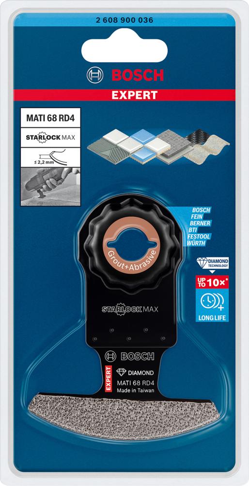 BOSCH EXPERT MATI 68 RD4 Eckblatt für Multifunktionswerkzeuge, 68x30 mm BOSCH EXPERT MATI 68 RD4 Eckblatt für Multifunktionswerkzeuge, 68x30 mm