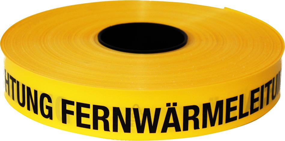 KELMAPLAST Trassen-Warnband 250 m Achtung Fernwärmeleitung gelb KELMAPLAST Trassen-Warnband 250 m Achtung Fernwärmeleitung gelb