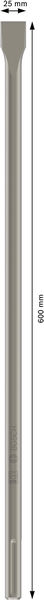 BOSCH PRO SDS max-4C Flachmeißel-Set, 25 x 600 mm, 5-tlg.