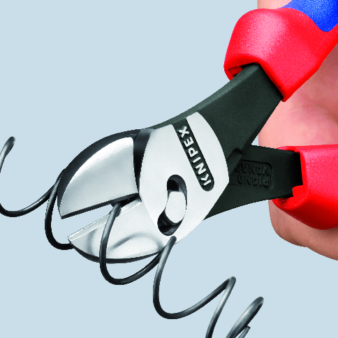 KNIPEX KNIPEX 73 72 180 F TwinForce® Hochleistungs-Seitenschneider mit Öffnungsfeder 180 mm schwarz atramentiert mit Mehrkomponenten-Hüllen poliert KNIPEX KNIPEX 73 72 180 F TwinForce® Hochleistungs-Seitenschneider mit Öffnungsfeder 180 mm schwarz atramentiert mit Mehrkomponenten-Hüllen poliert