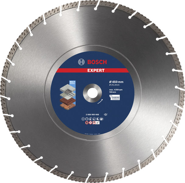 BOSCH EXPERT Multi Material Diamanttrennscheibe, 450x25,40 mm