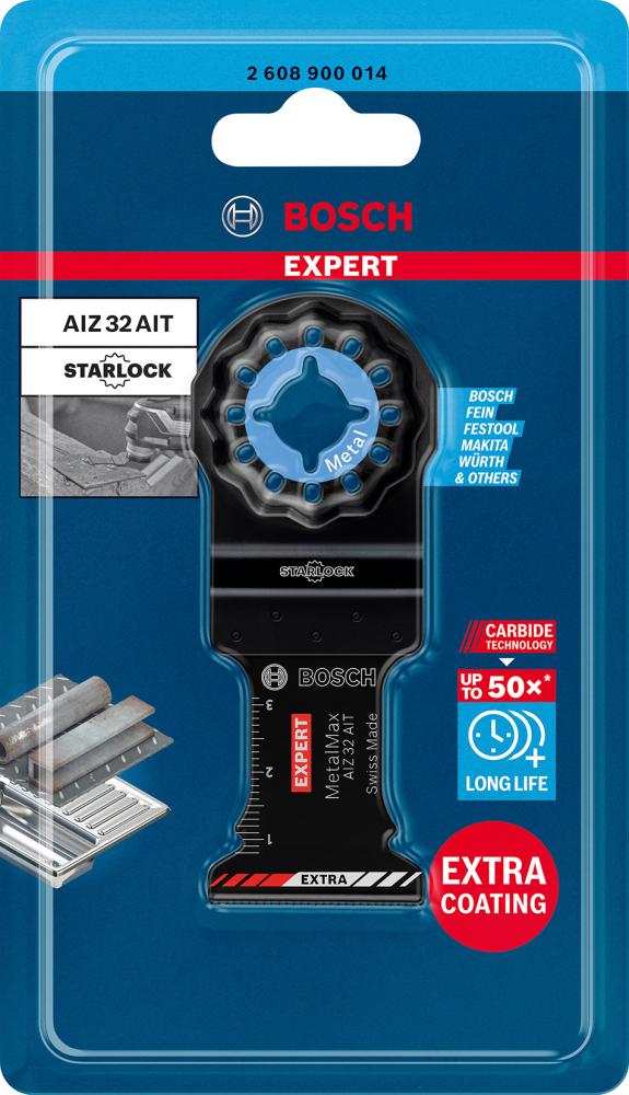BOSCH EXPERT MetalMax AIZ 32 AIT Tauchsägeblatt für Multifunktionswerkzeuge, 40x32 mm