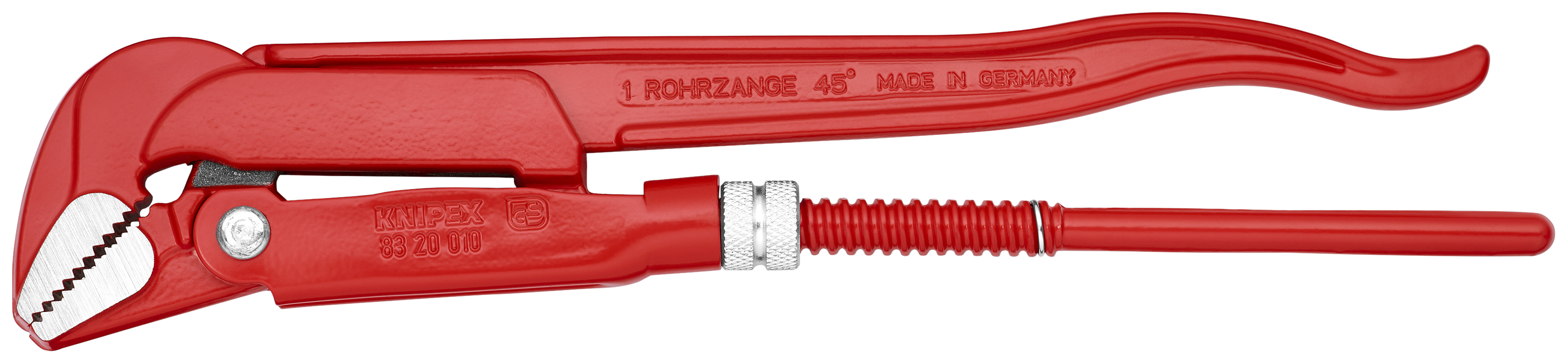 KNIPEX KNIPEX 83 20 010 Rohrzange 45° 320 mm rot pulverbeschichtet KNIPEX KNIPEX 83 20 010 Rohrzange 45° 320 mm rot pulverbeschichtet