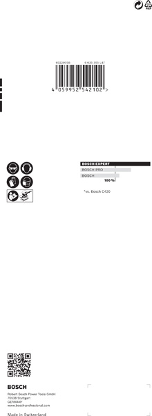 BOSCH EXPERT C470 Schleifblatt, 93x230mm, K320, 8 Löcher, 10-tlg.